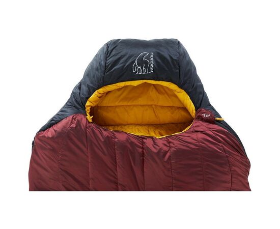 Спальный мешок Nordisk Oscar -10° Mummy Large rio red/mustard yellow/black (032.0001), изображение 4 Спальный мешок Nordisk Oscar -10° Mummy Large rio red/mustard yellow/black (032.0001), изображение 4