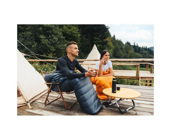 Спальный мешок Turbat Nox пуховий 250 grey/cheddar orange 195 см (012.005.0395), изображение 7 Спальный мешок Turbat Nox пуховий 250 grey/cheddar orange 195 см (012.005.0395), изображение 7