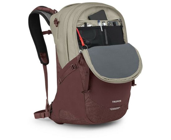 Рюкзак туристический Osprey Tropos 32 sawdust tan/raisin red O/S (009.3638), изображение 2 Рюкзак туристический Osprey Tropos 32 sawdust tan/raisin red O/S (009.3638), изображение 2