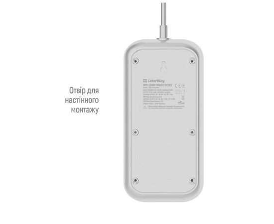 Сетевой фильтр питания ColorWay CW-CHE64PDW, 6 розеток/4USB 2M (CW-CHE64PDW), изображение 12 Сетевой фильтр питания ColorWay CW-CHE64PDW, 6 розеток/4USB 2M (CW-CHE64PDW), изображение 12