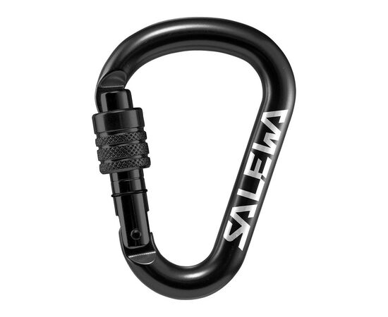 Карабін туристичний Salewa HMS Screw G2 1525 0900 Med чорний (013.003.1314)
