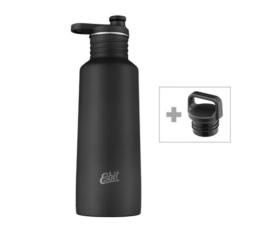Бутылка для воды Esbit DBS750PC-BK black (017.0335), изображение 2 Бутылка для воды Esbit DBS750PC-BK black (017.0335), изображение 2