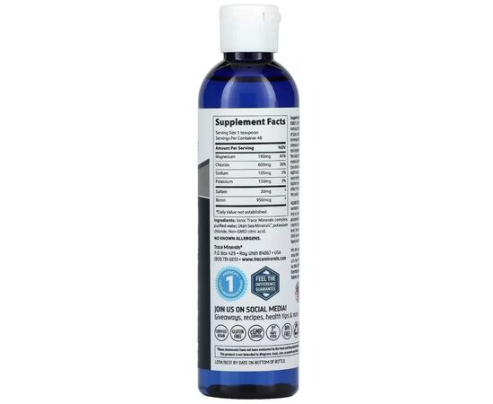 Мінерали Trace Minerals Концентрат електролітів, Electrolyte Concentrate, 237 мл (TMR-00110), зображення 2 Мінерали Trace Minerals Концентрат електролітів, Electrolyte Concentrate, 237 мл (TMR-00110), зображення 2