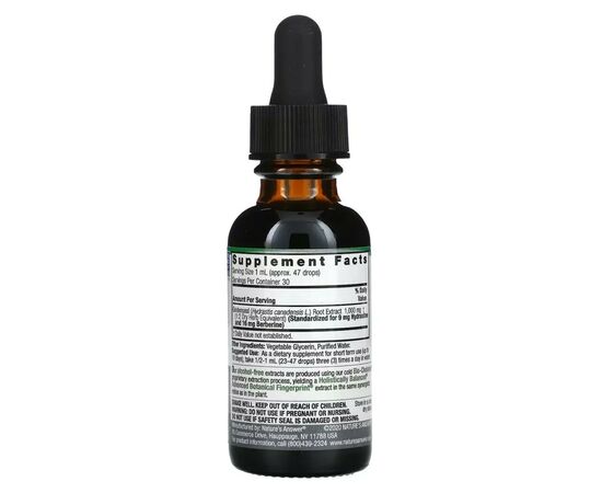 Травы Nature's Answer Экстракт желтокорня без спирта, Goldenseal Root, 30 мл (NTA-00628), изображение 2 Травы Nature's Answer Экстракт желтокорня без спирта, Goldenseal Root, 30 мл (NTA-00628), изображение 2