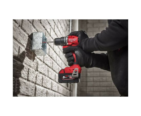 Шуруповерт Milwaukee ударный M18 BLPDRC-202C, 60.5 Нм, 2x2Ah, кейс (4933492822), изображение 3 Шуруповерт Milwaukee ударный M18 BLPDRC-202C, 60.5 Нм, 2x2Ah, кейс (4933492822), изображение 3