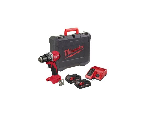 Шуруповерт Milwaukee ударний M18 BLPDRC-202C, 60.5 Нм, 2x2Ah, кейс (4933492822)