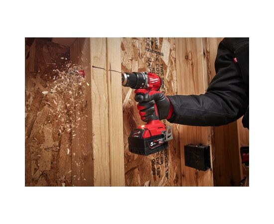 Шуруповерт Milwaukee ударний М18 BLPDRC-422С, 60Нм, 2Ah+4Ah, кейс (4933492825), зображення 5 Шуруповерт Milwaukee ударний М18 BLPDRC-422С, 60Нм, 2Ah+4Ah, кейс (4933492825), зображення 5