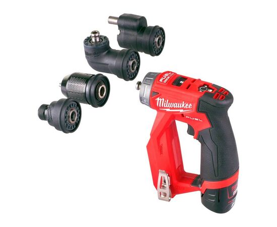 Шуруповерт Milwaukee M12 FDDXKIT-0X, 34Нм, 4 насадки FIXTEC, HD кейс (без АКБ и ЗУ) (4933471332), изображение 2 Шуруповерт Milwaukee M12 FDDXKIT-0X, 34Нм, 4 насадки FIXTEC, HD кейс (без АКБ и ЗУ) (4933471332), изображение 2