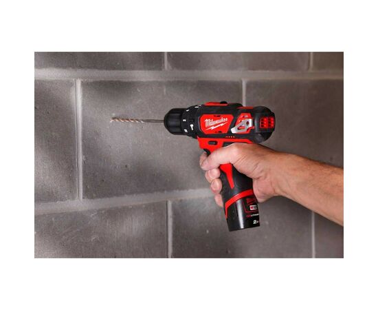 Шуруповерт Milwaukee M12 BPD-202C, 2x2Ah, кейс (4933441940), изображение 10 Шуруповерт Milwaukee M12 BPD-202C, 2x2Ah, кейс (4933441940), изображение 10