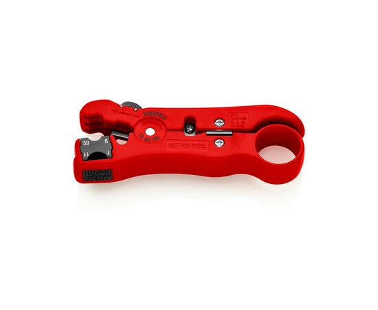 Съемник изоляции KNIPEX для коаксиального и дата-кабеля (16 60 06 SB), изображение 2 Съемник изоляции KNIPEX для коаксиального и дата-кабеля (16 60 06 SB), изображение 2