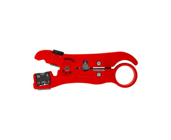Съемник изоляции KNIPEX для коаксиального и дата-кабеля (16 60 06 SB), изображение 3 Съемник изоляции KNIPEX для коаксиального и дата-кабеля (16 60 06 SB), изображение 3