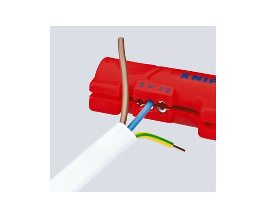 Съемник изоляции KNIPEX для плоского и круглого кабеля (16 64 125 SB), изображение 5 Съемник изоляции KNIPEX для плоского и круглого кабеля (16 64 125 SB), изображение 5