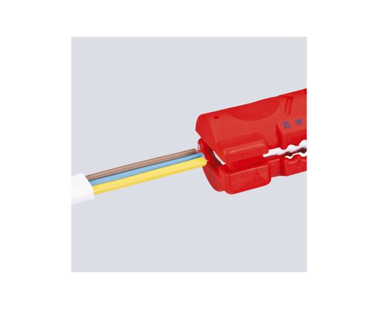 Съемник изоляции KNIPEX для плоского и круглого кабеля (16 64 125 SB), изображение 6 Съемник изоляции KNIPEX для плоского и круглого кабеля (16 64 125 SB), изображение 6