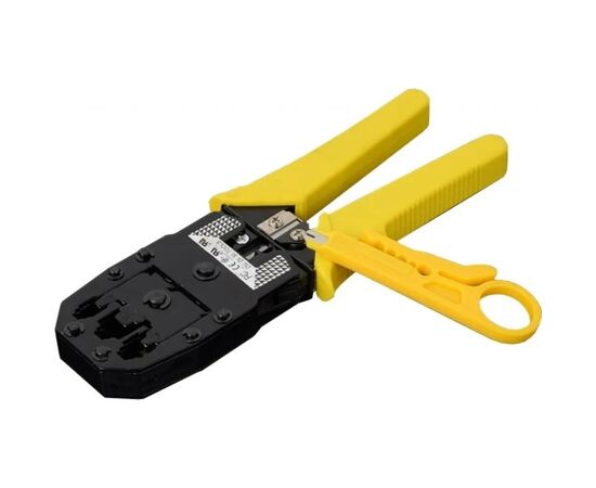 Инструмент Merlion RJ-45 (8P8C), RJ-12/11 (6P6C), 4P/6P/8P, Yellow (BS-3468), изображение 2 Инструмент Merlion RJ-45 (8P8C), RJ-12/11 (6P6C), 4P/6P/8P, Yellow (BS-3468), изображение 2