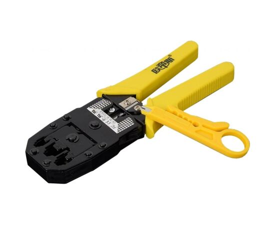 Инструмент Merlion RJ-45 (8P8C), RJ-12/11 (6P6C), 4P/6P/8P, Yellow (BS-3468)