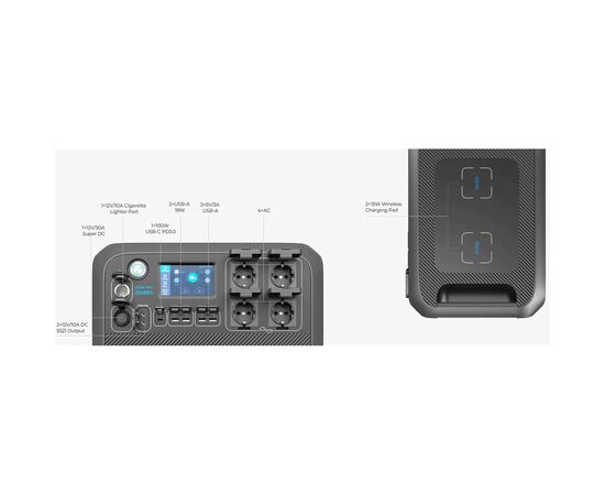Зарядная станция BLUETTI 2200W AC200MAX Solar (AC200MAX), изображение 7 Зарядная станция BLUETTI 2200W AC200MAX Solar (AC200MAX), изображение 7