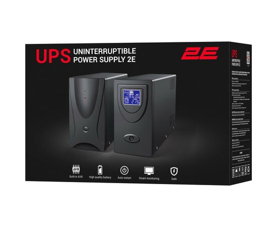 Источник бесперебойного питания 2E 2E-ED2000 1200W (2E-ED2000), изображение 4 Источник бесперебойного питания 2E 2E-ED2000 1200W (2E-ED2000), изображение 4