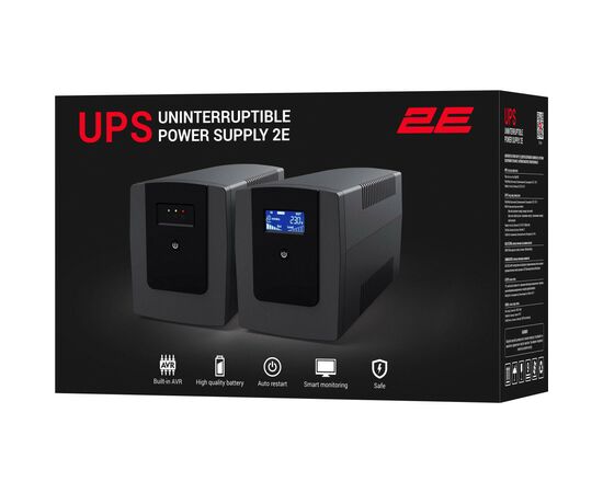 Источник бесперебойного питания 2E ED650, 360W (2E-ED650), изображение 4 Источник бесперебойного питания 2E ED650, 360W (2E-ED650), изображение 4