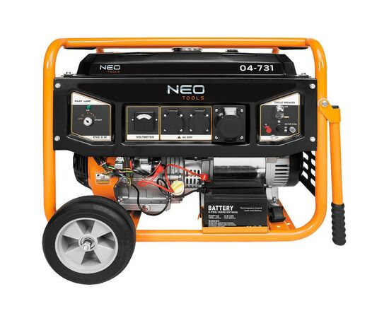 Генератор Neo Tools 230V, 1 фаза, 6/6.5kW, електростарт, AVR (04-731), изображение 4 Генератор Neo Tools 230V, 1 фаза, 6/6.5kW, електростарт, AVR (04-731), изображение 4