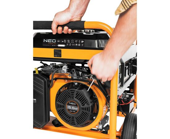 Генератор Neo Tools 230V, 1 фаза, 6/6.5kW, електростарт, AVR (04-731), изображение 6 Генератор Neo Tools 230V, 1 фаза, 6/6.5kW, електростарт, AVR (04-731), изображение 6