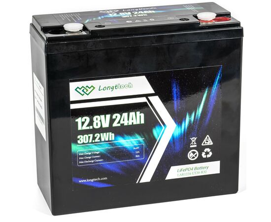 Батарея LiFePo4 Longttech LiFePO4 12.8V - 24Ah (LAR1224-LT20-R32)
