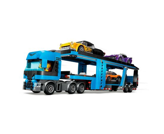Конструктор LEGO City Вантажівка-транспортер зі спортивними авто (60408), зображення 3 Конструктор LEGO City Вантажівка-транспортер зі спортивними авто (60408), зображення 3