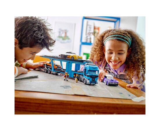 Конструктор LEGO City Вантажівка-транспортер зі спортивними авто (60408), зображення 9 Конструктор LEGO City Вантажівка-транспортер зі спортивними авто (60408), зображення 9
