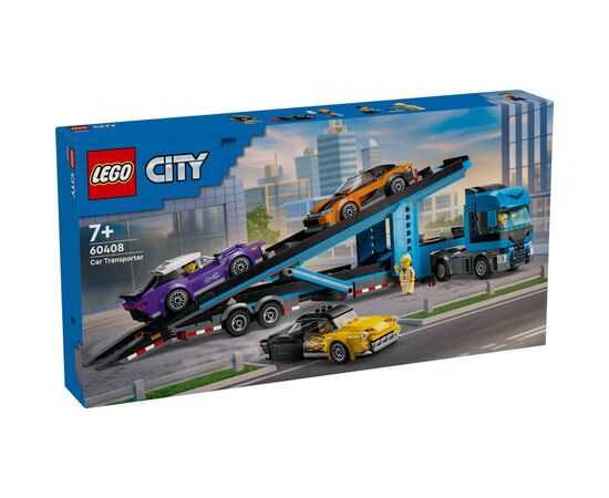 Конструктор LEGO City Грузовик-транспортер со спортивными авто (60408)