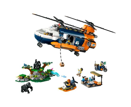 Конструктор LEGO City Вертолет в базовом лагере для исследования джунглей Вертолет в базовом лагере (60437), изображение 2 Конструктор LEGO City Вертолет в базовом лагере для исследования джунглей Вертолет в базовом лагере (60437), изображение 2