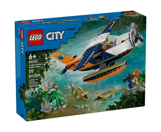 Конструктор LEGO City Водний літак для дослідження джунглів (60425)