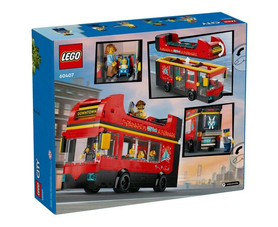 Конструктор LEGO City Красный двухэтажный экскурсионный автобус (60407), изображение 9 Конструктор LEGO City Красный двухэтажный экскурсионный автобус (60407), изображение 9