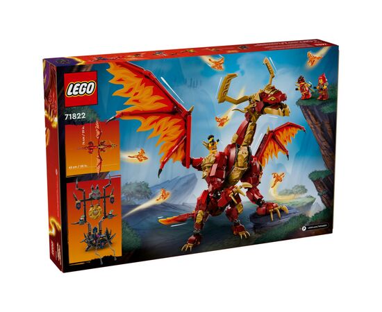Конструктор LEGO Ninjago Першодракон руху (71822), зображення 8 Конструктор LEGO Ninjago Першодракон руху (71822), зображення 8