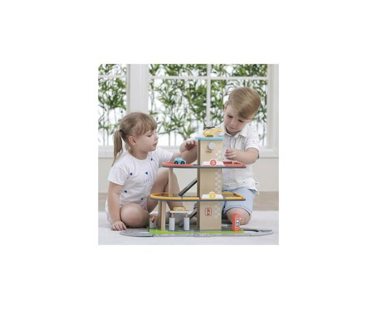 Игровой набор Viga Toys Деревянный паркинг с АЗС (44509), изображение 5 Игровой набор Viga Toys Деревянный паркинг с АЗС (44509), изображение 5
