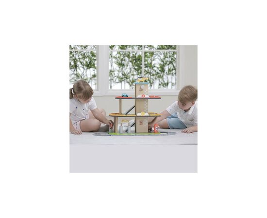 Игровой набор Viga Toys Деревянный паркинг с АЗС (44509), изображение 6 Игровой набор Viga Toys Деревянный паркинг с АЗС (44509), изображение 6