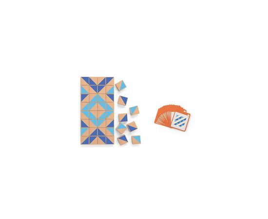 Ігровий набір Viga Toys Набір магнітних плиток Візерунки 40 шт (50642FSC)