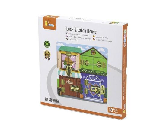 Развивающая игрушка Viga Toys Бизиборд PolarB Домик (44653), изображение 2