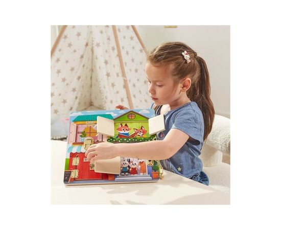 Развивающая игрушка Viga Toys Бизиборд PolarB Домик (44653), изображение 5