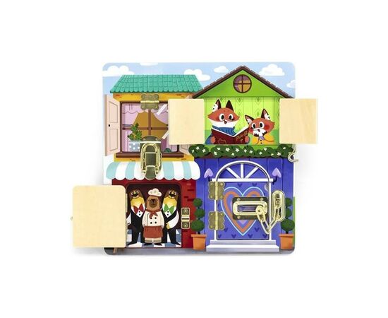 Развивающая игрушка Viga Toys Бизиборд PolarB Домик (44653)
