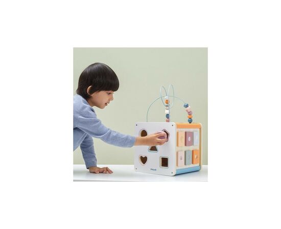 Розвиваюча іграшка Viga Toys Бізікуб дерев'яний PolarB 8 в 1 (44098)