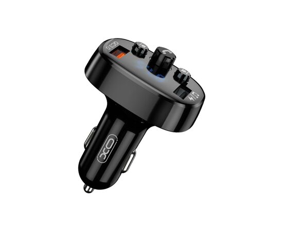 FM модулятор XO XO-BCC03 Car Charger 18W Bluetooth+QC3.0 Quick Charger Black (XO-BCC03), изображение 3 FM модулятор XO XO-BCC03 Car Charger 18W Bluetooth+QC3.0 Quick Charger Black (XO-BCC03), изображение 3