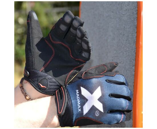 Перчатки для фитнеса MadMax MXG-102 X Gloves Black/Grey/White XXL (MXG-102-GRY_XXL), изображение 3 Перчатки для фитнеса MadMax MXG-102 X Gloves Black/Grey/White XXL (MXG-102-GRY_XXL), изображение 3