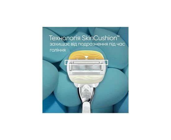Бритва Gillette Venus ComfortGlide Olay с кокосом с 1 сменным картриджем (7702018339877), изображение 4 Бритва Gillette Venus ComfortGlide Olay с кокосом с 1 сменным картриджем (7702018339877), изображение 4