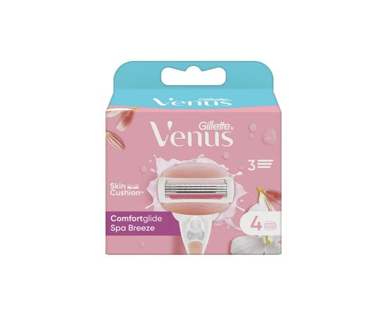 Сменные кассеты Gillette Venus Comfortglide Spa Breeze 4 шт. (7702018966783), изображение 2 Сменные кассеты Gillette Venus Comfortglide Spa Breeze 4 шт. (7702018966783), изображение 2