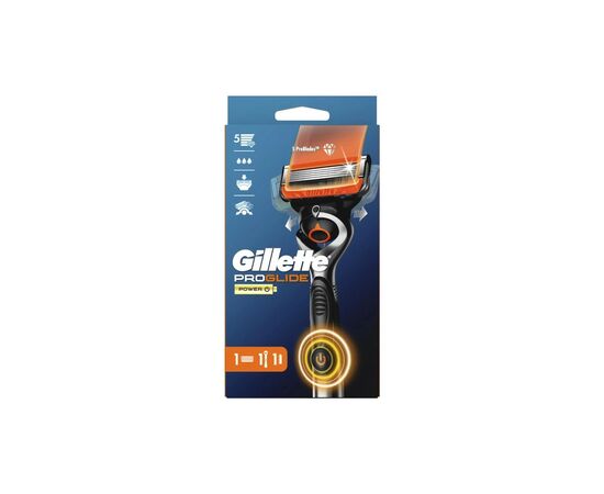 Бритва Gillette Fusion5 ProGlide Power з 1 змінним картриджем (7702018390786), зображення 2 Бритва Gillette Fusion5 ProGlide Power з 1 змінним картриджем (7702018390786), зображення 2