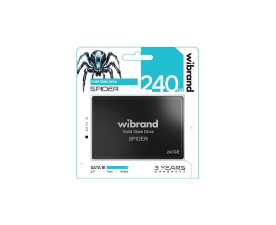 Накопитель SSD 2.5" 240GB Spider Wibrand (WI2.5SSD/SP240GBST), изображение 2 Накопитель SSD 2.5" 240GB Spider Wibrand (WI2.5SSD/SP240GBST), изображение 2