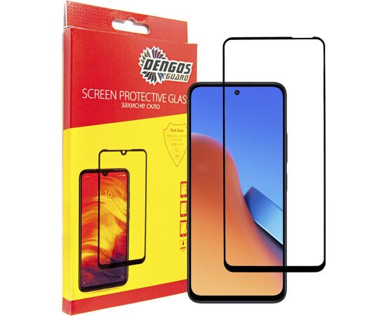 Скло захисне Dengos Full Glue Xiaomi Redmi 12 (black) (TGFG-296)