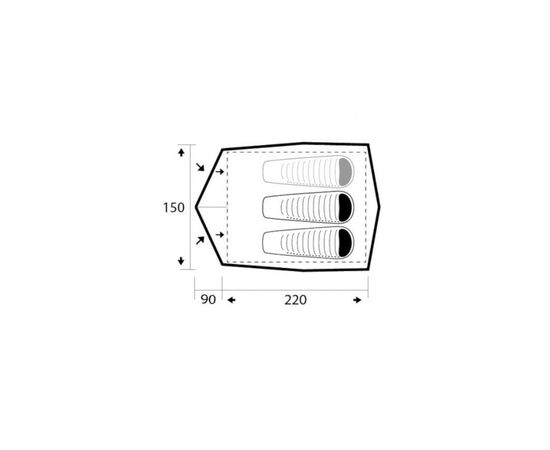 Палатка Trimm Comet sand (001.009.0070), изображение 3 Палатка Trimm Comet sand (001.009.0070), изображение 3