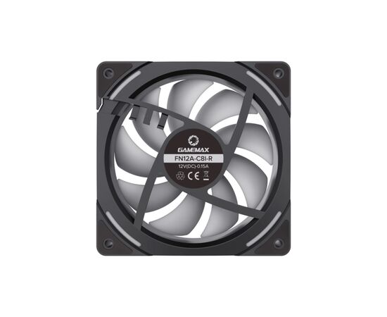 Кулер для корпуса Gamemax FN12A-C8I-R, изображение 4 Кулер для корпуса Gamemax FN12A-C8I-R, изображение 4