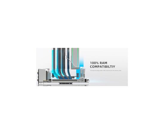 Кулер до процесора ID-Cooling Frozn A610 ARGB White (FROZN A610 ARGB White), зображення 12 Кулер до процесора ID-Cooling Frozn A610 ARGB White (FROZN A610 ARGB White), зображення 12