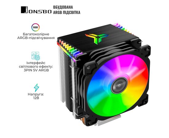 Кулер для процессора JONSBO CR-1400 black, изображение 4 Кулер для процессора JONSBO CR-1400 black, изображение 4